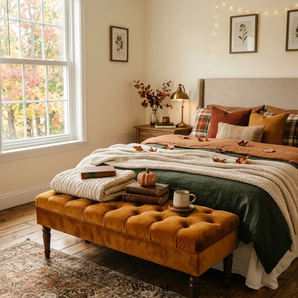 30 Autumn Bedroom Ideas with Rich Textures and Earthy Elegance | Wisal