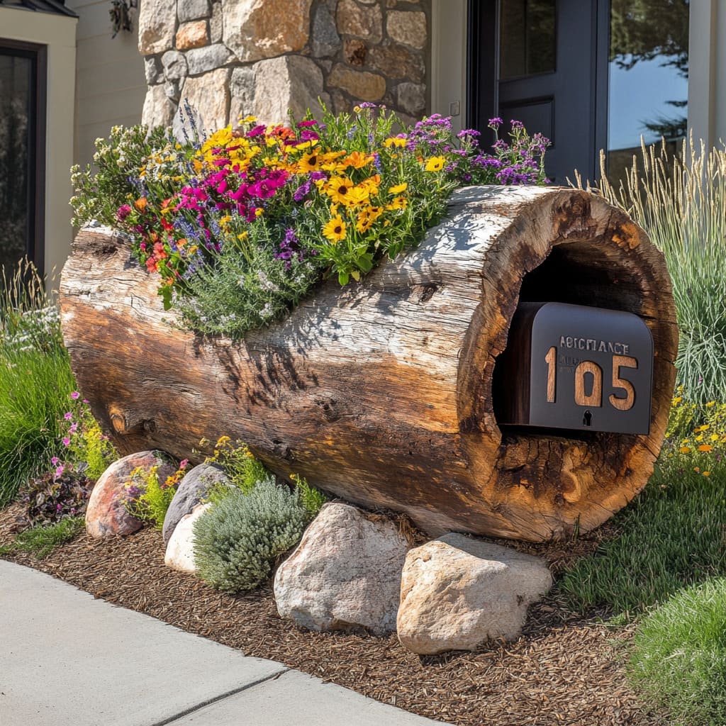 33 Cozy Farmhouse Mailbox Planter Ideas for a Front Yard