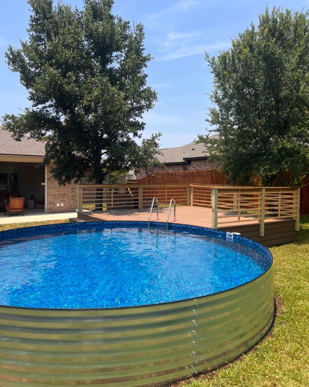4 Ft Deep Backyard Stock Tank Pools for Real Swimming | StainlessSwim