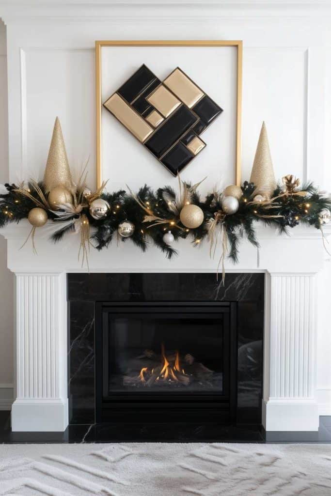 40 Fireplace Christmas Garland Ideas To Deck Your Mantel