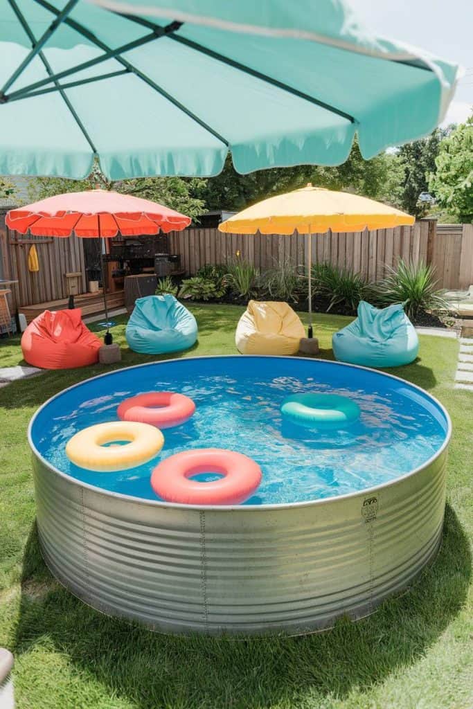 40 Stock Tank Pool Ideas To Relax Outdoors in Style