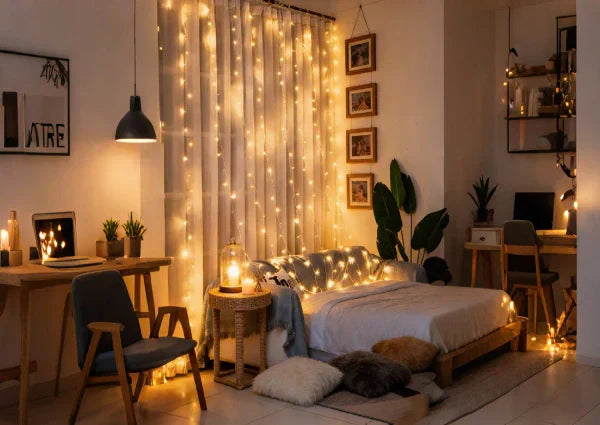 5 Trendy Ways to Decorate Your Home with LED Curtain Lights – Ollny