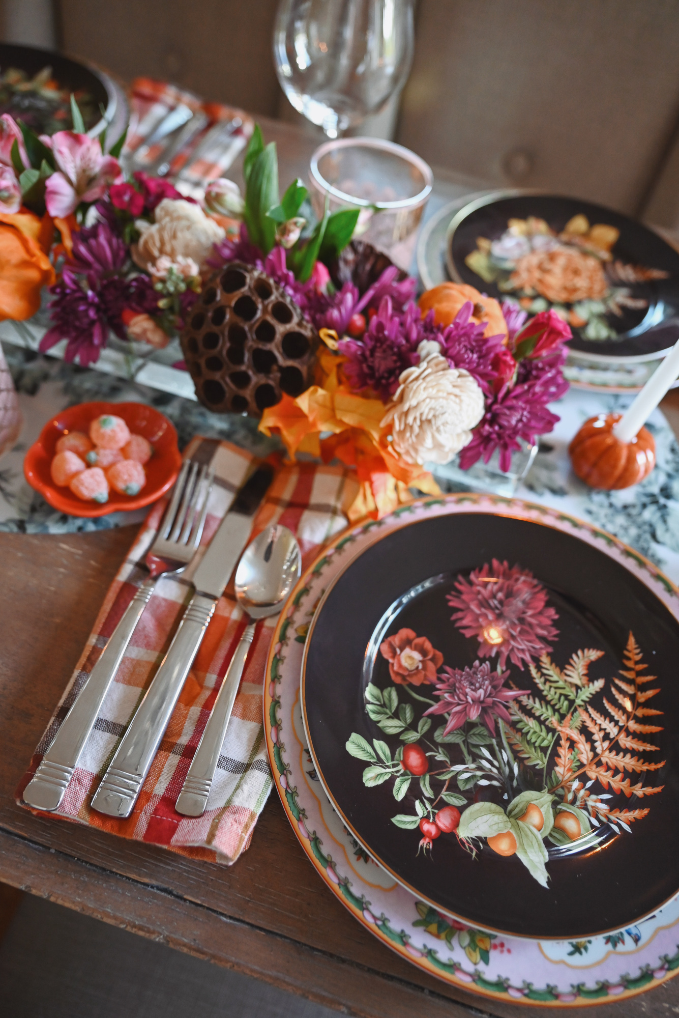 A Fall Dinner Party Tablescape - With Wonder and Whimsy