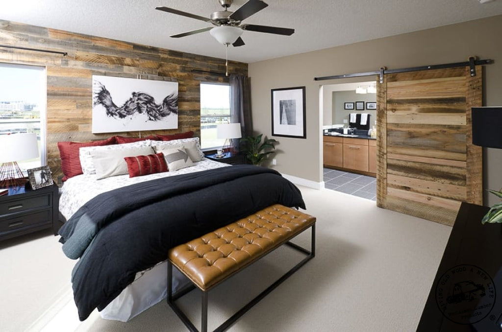 Accent Wall Paneling - Idaho Barn Wood Blend