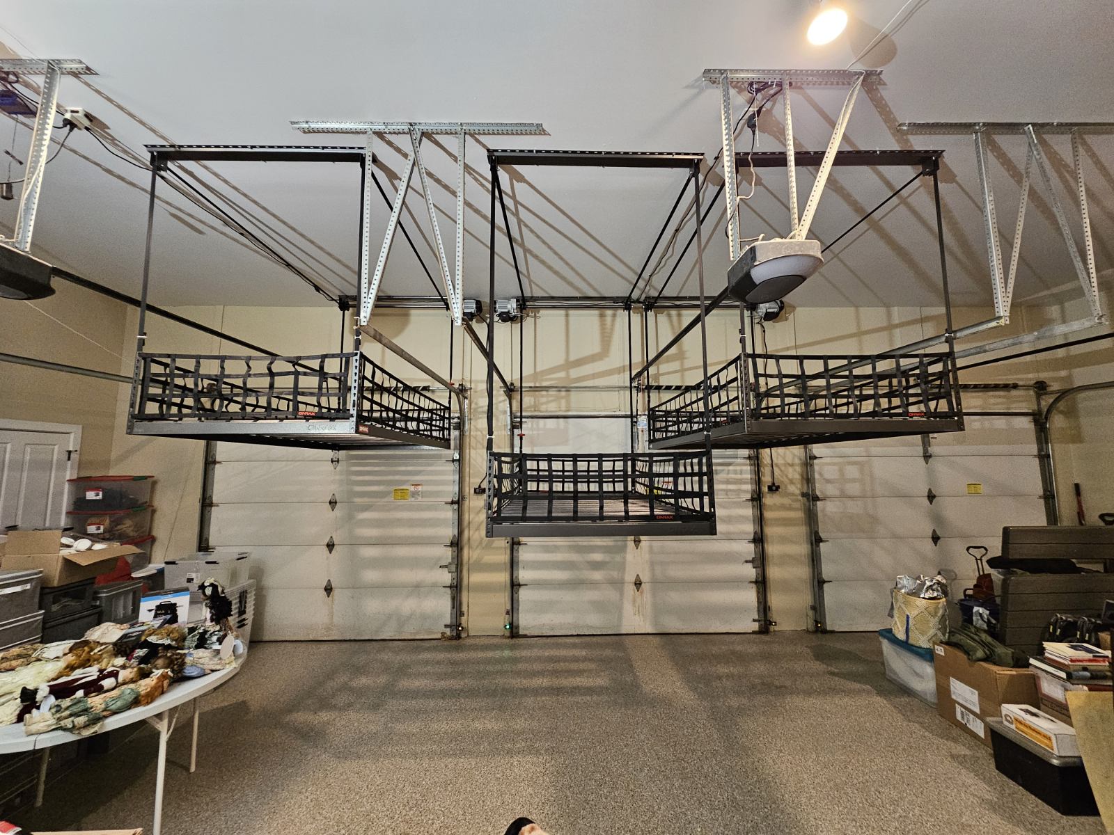 Adjustable Garage Ceiling Overhead Storage