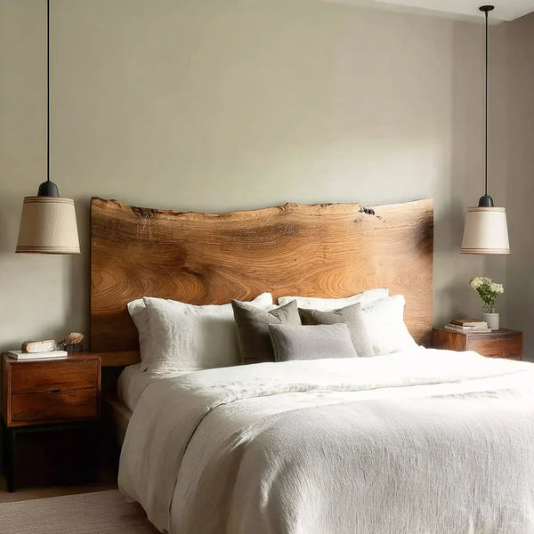 Artisan Live-Edge Headboard A Timeless Natural Statement