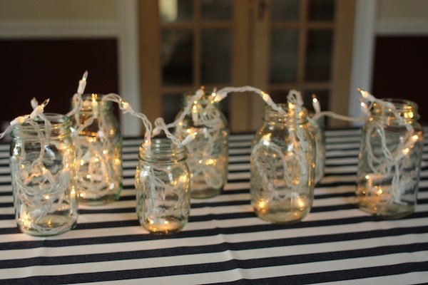 Blue Sparkle Mason Jars {DIY} – Two Delighted