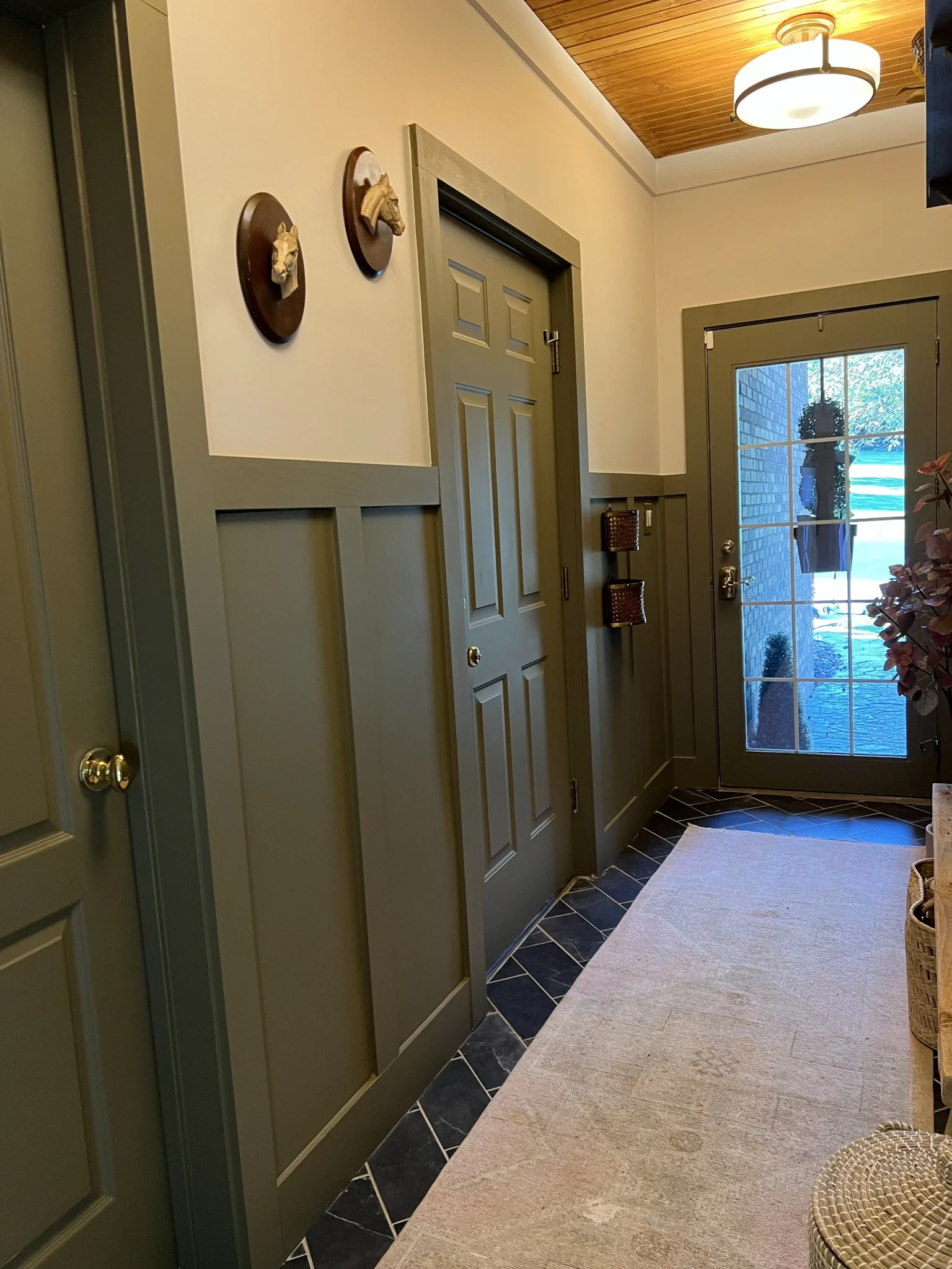 Board + Batten Narrow Mudroom Makeover — Gathered Living