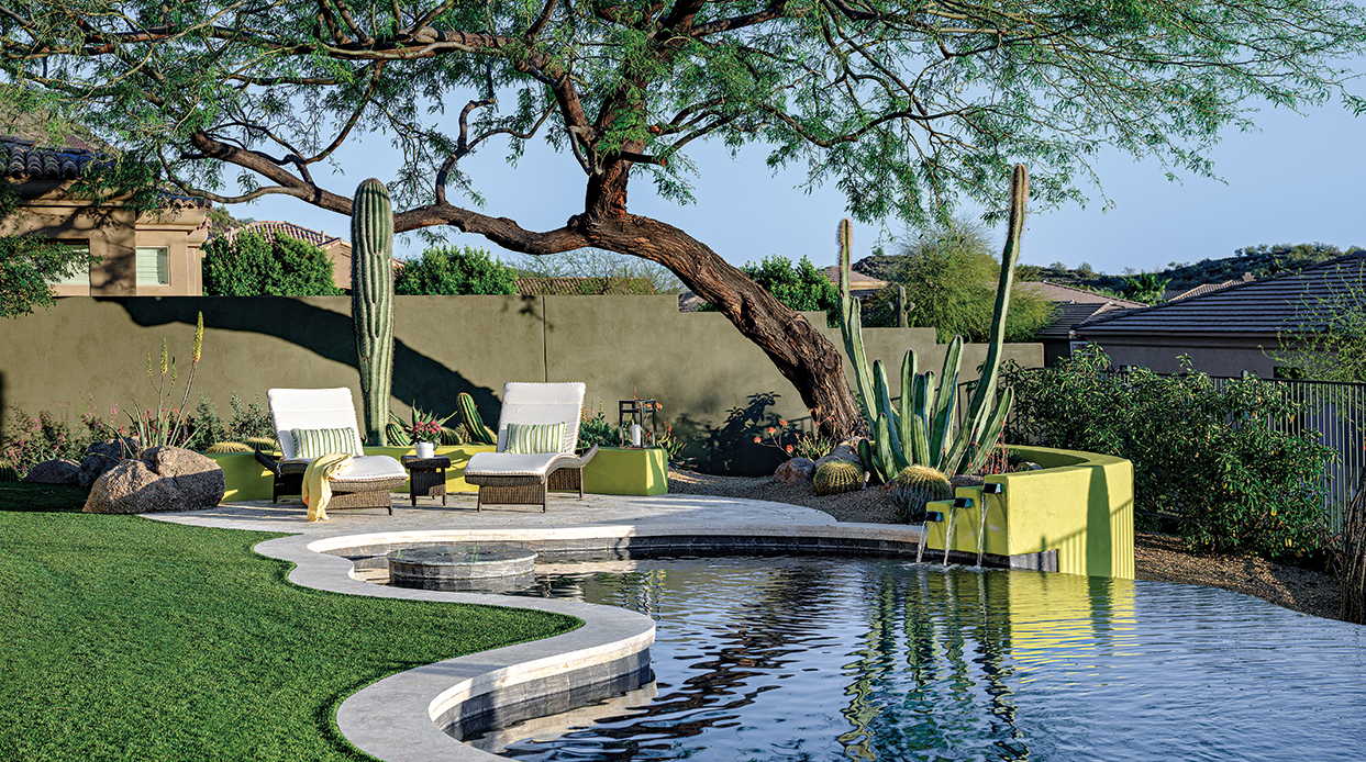 Bold Color and Rich Greenery Are the Showstoppers in This Phoenix Landscape - Phoenix Home & Garden