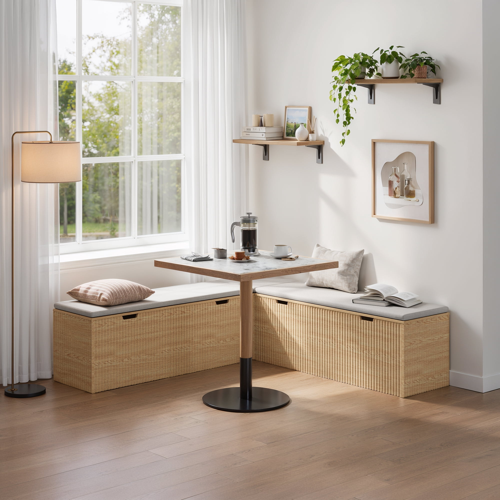Breakfast Nook Banquette L Shaped Corner Banquette Bench Built In Corner Bench Kitchen Table L-Shaped