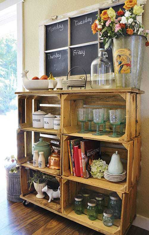 Brilliant Wooden Crate Decorating Ideas For Added Storage Space