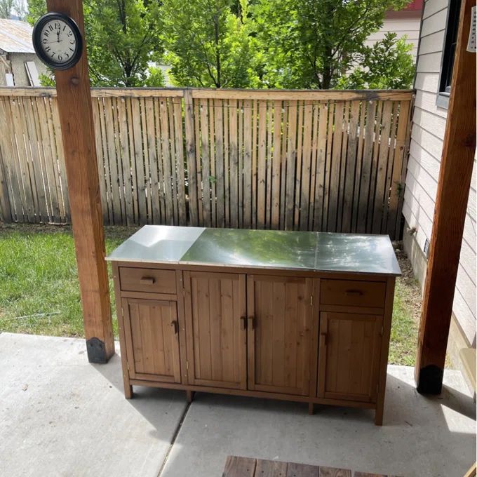 Cedar Outdoor Bar Cabinet | Foter