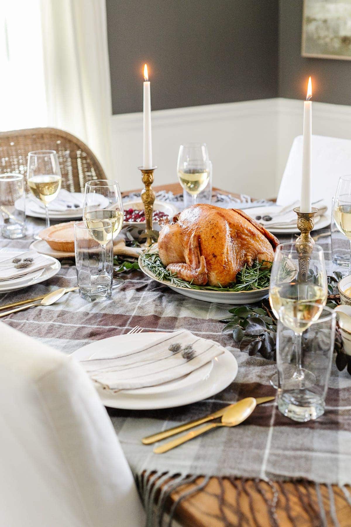 Cheap DIY Thanksgiving Centerpiece Idea With Common Thrifted Finds - Bless'er House