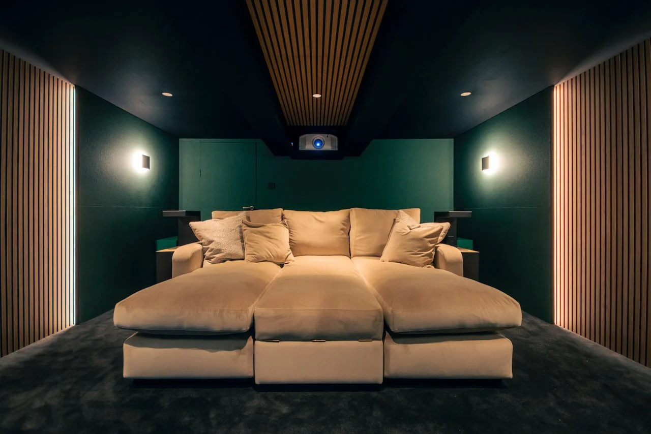 Cinema room - a basement transformed — Artcoustic Loudspeakers