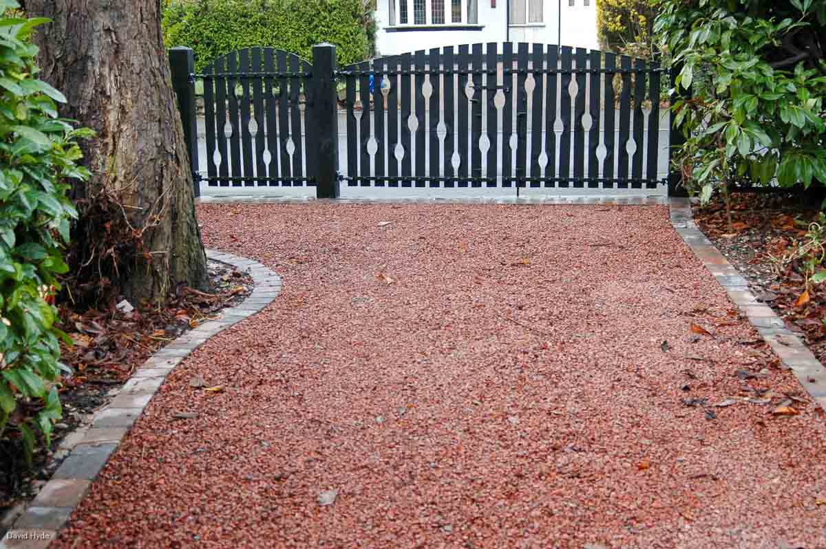 Contemporary Steel Driveway Gate