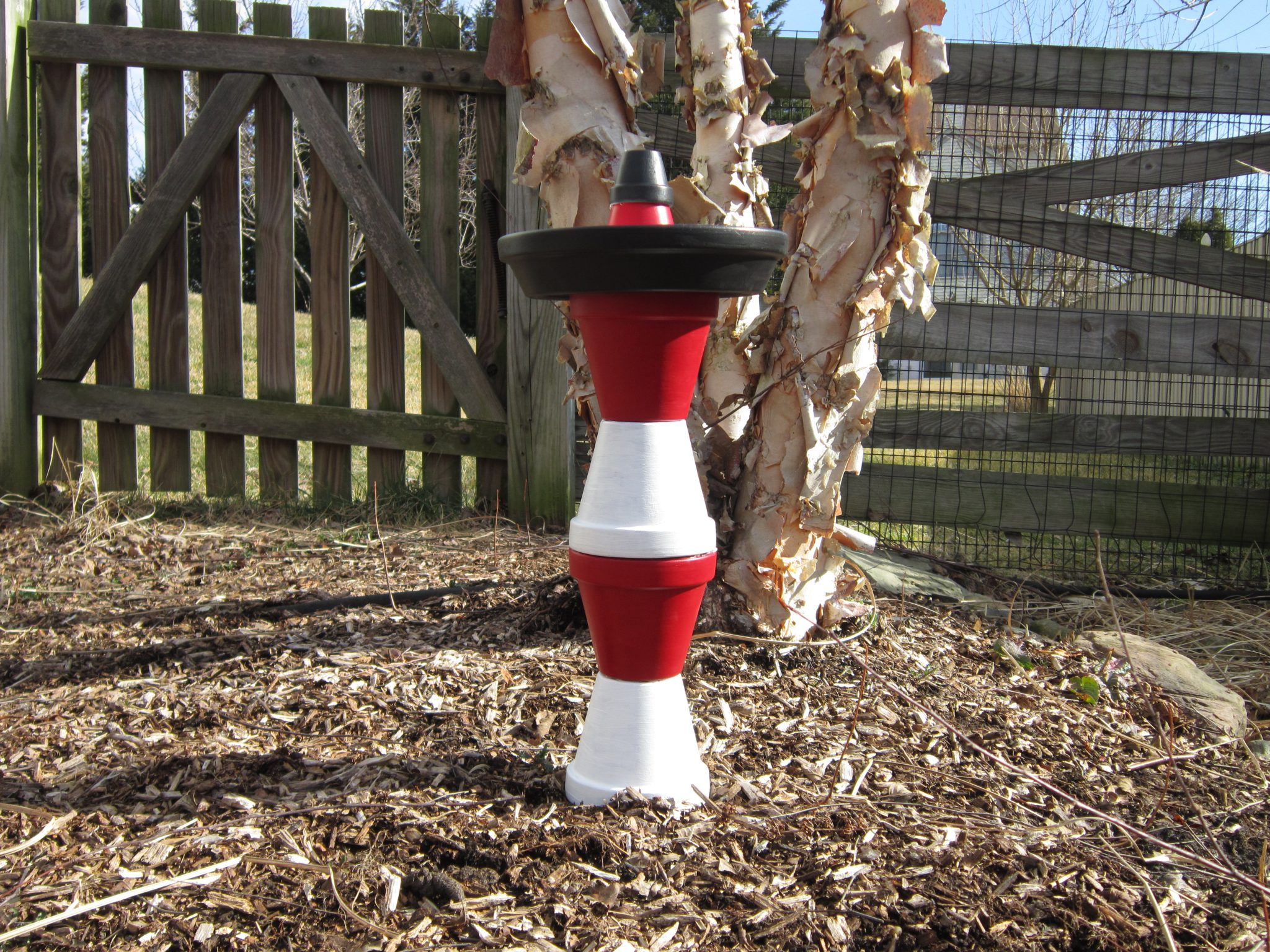 Day 69: Lighthouse Inspired Bird Bath | Inspired by the Sea