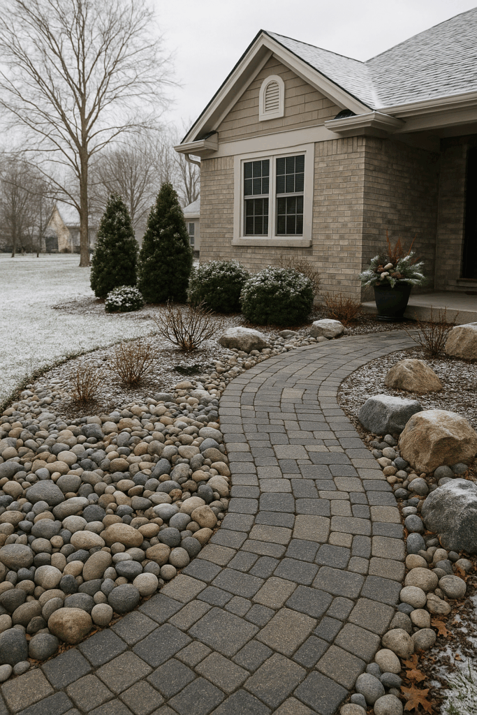 Decorative Rock Ideas for Winter Curb Appeal - McCarty Mulch