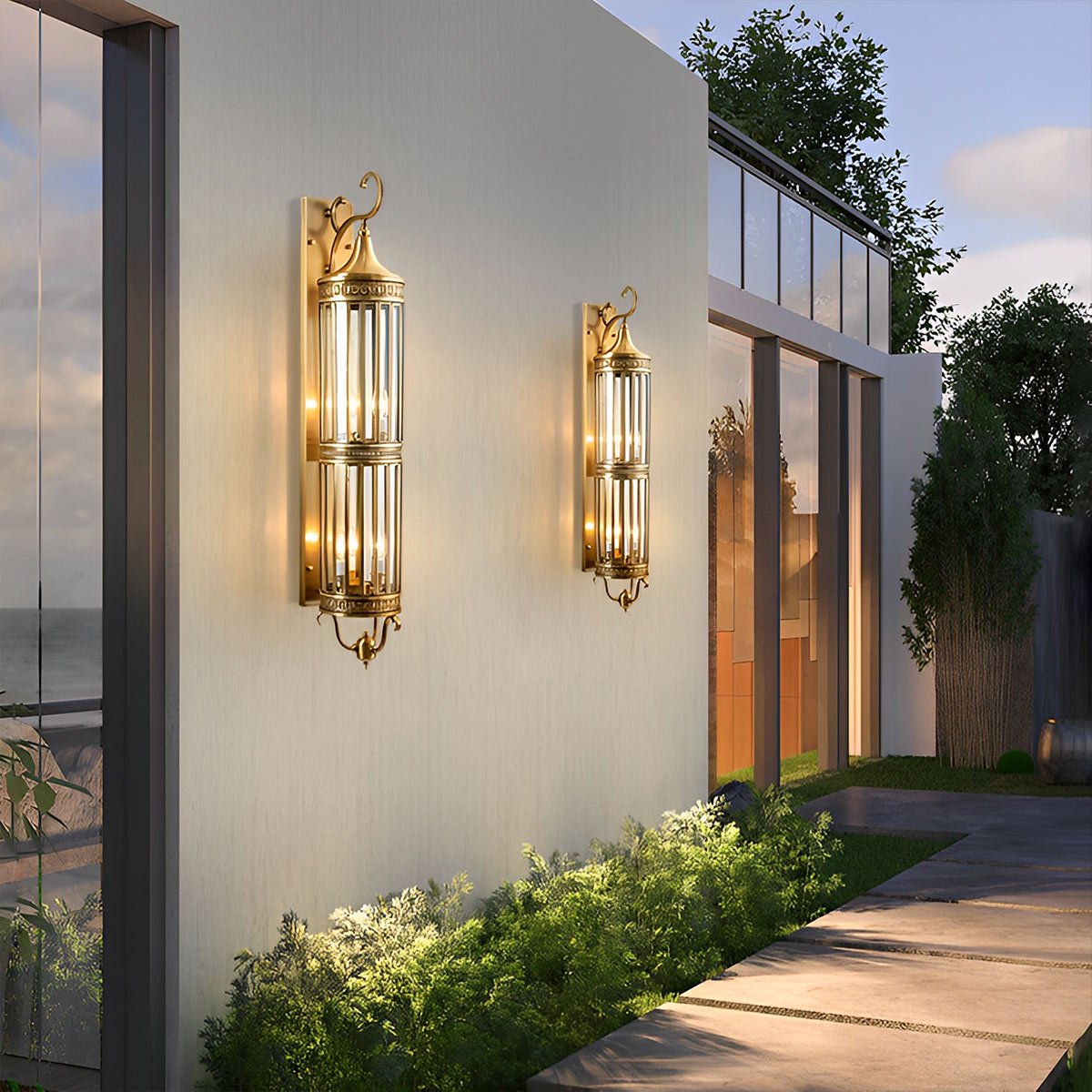 Discount Exterior Mid Century Lighting / Waterproof Outdoor Vintage LED Porch Retailer Light Wall
