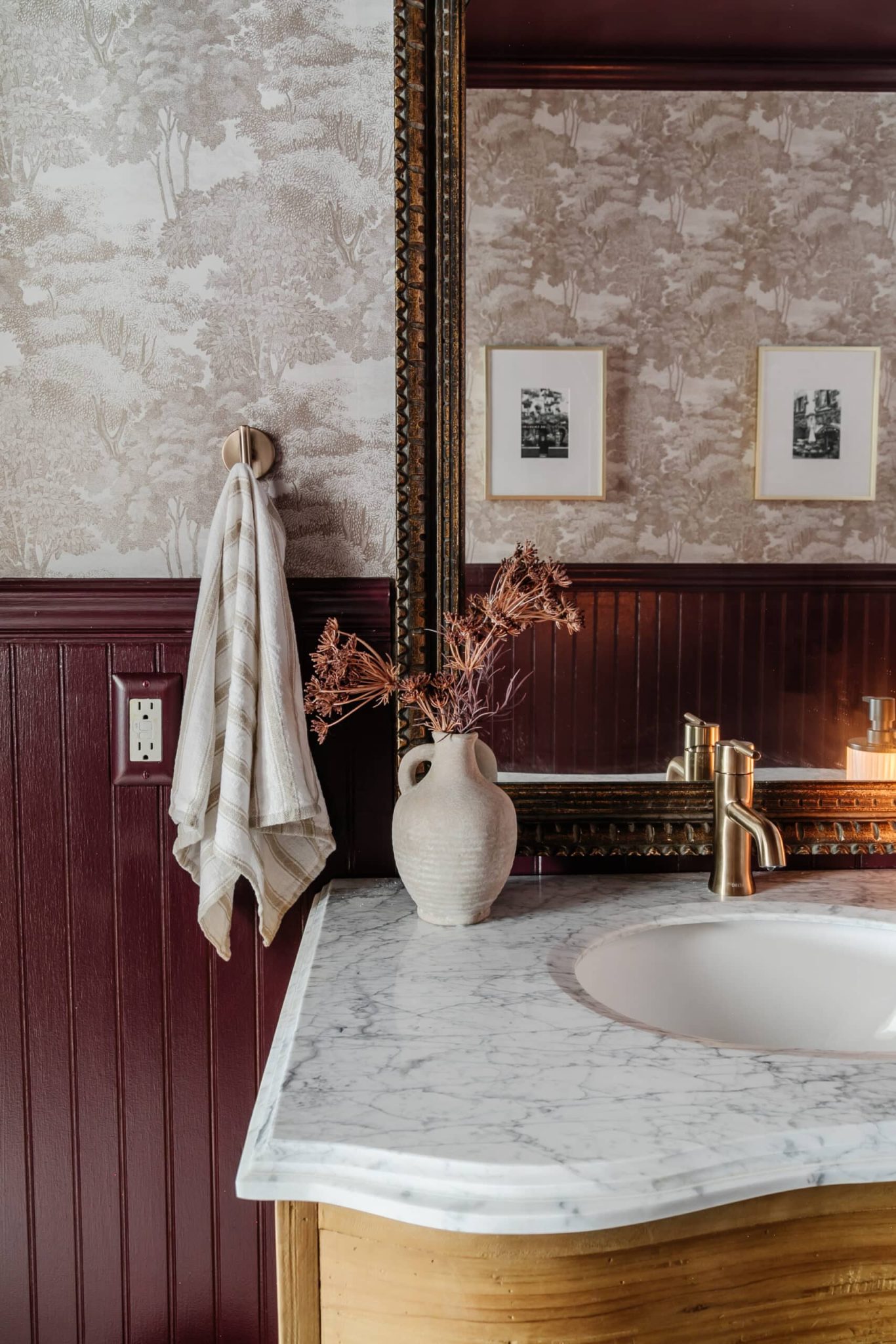 DIY Half Bath Makeover in a Windowless Space - Bless'er House