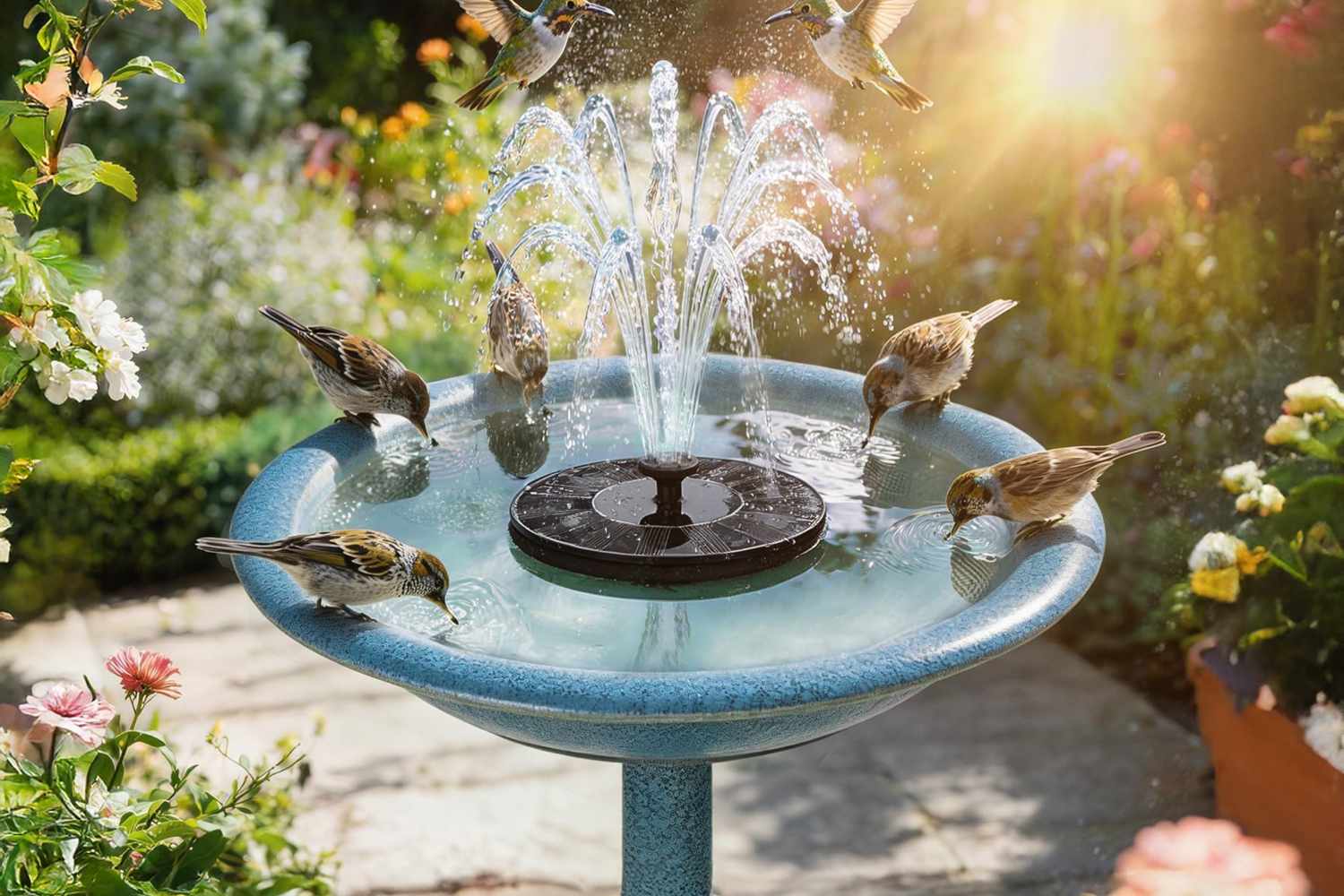 Diy Ideas Bath Fountain Solar Water Feature For Small Garden The Mademax Solar Bird Bath Fountain Is On Sale