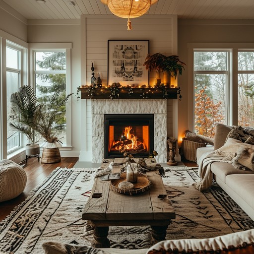 Download Cozy Fireplace Ambience Image - Cozy, Fireplace, Living Room | StockCake