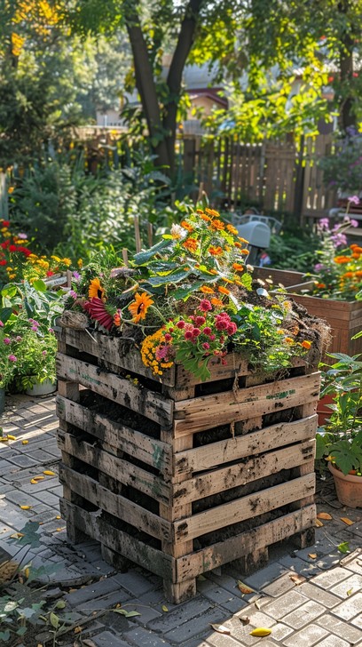 Download Garden Flower Display Image - Flowers, Garden, Wooden | StockCake