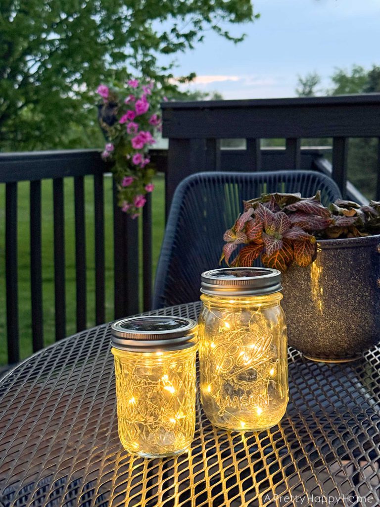 Fairy Light Mason Jars (Solar and Battery Powered) – A Pretty Happy Home