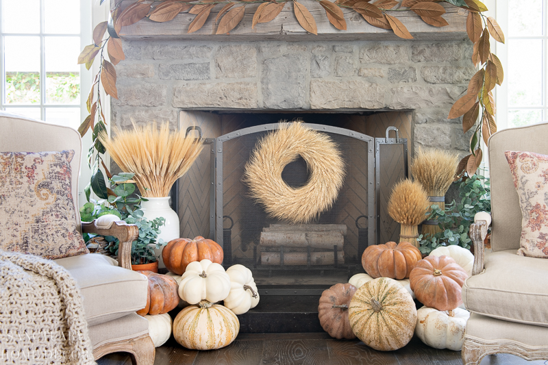 Fall Fireplace Decorating Tips - Sanctuary Home Decor