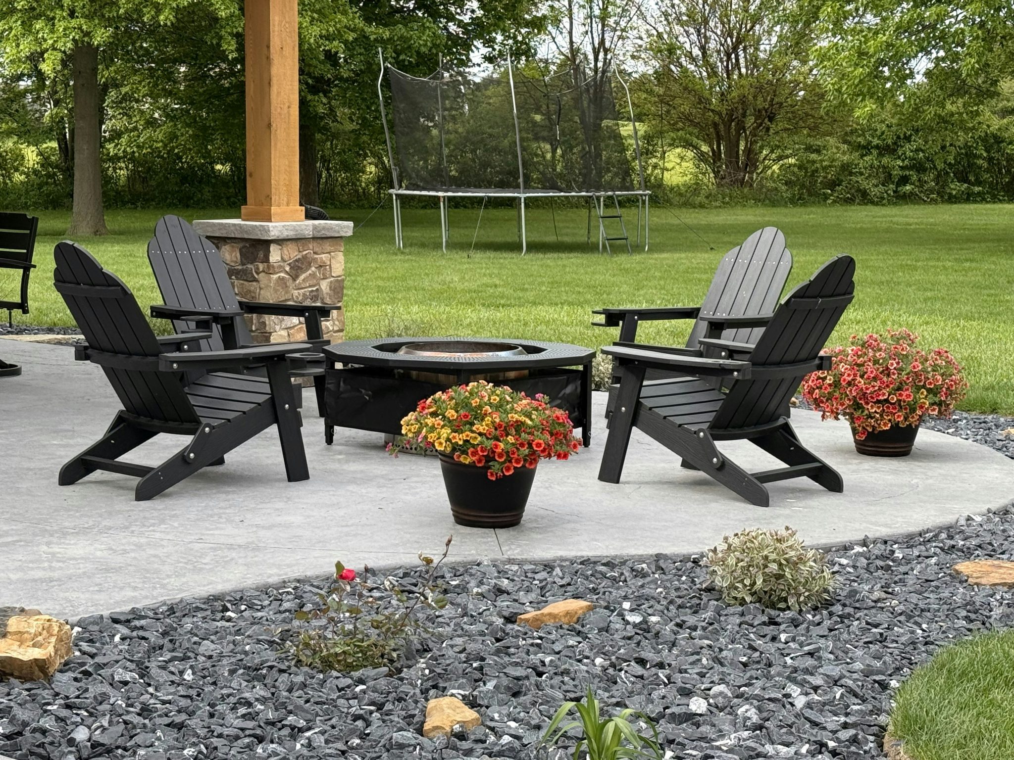 Fire pit area