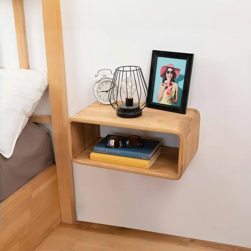 floating nightstand wall mounted bedroom bedside cabinet - Temu Sweden