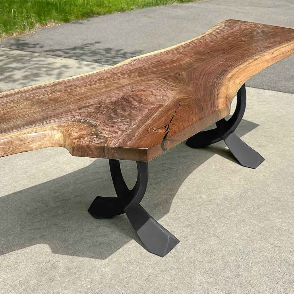 Guide on DIY Live Edge Table With Metal Legs | Flowyline Design