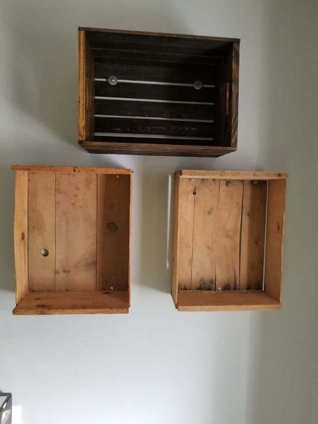 How to Build A DIY Floating Crate Bookshelf | Hometalk