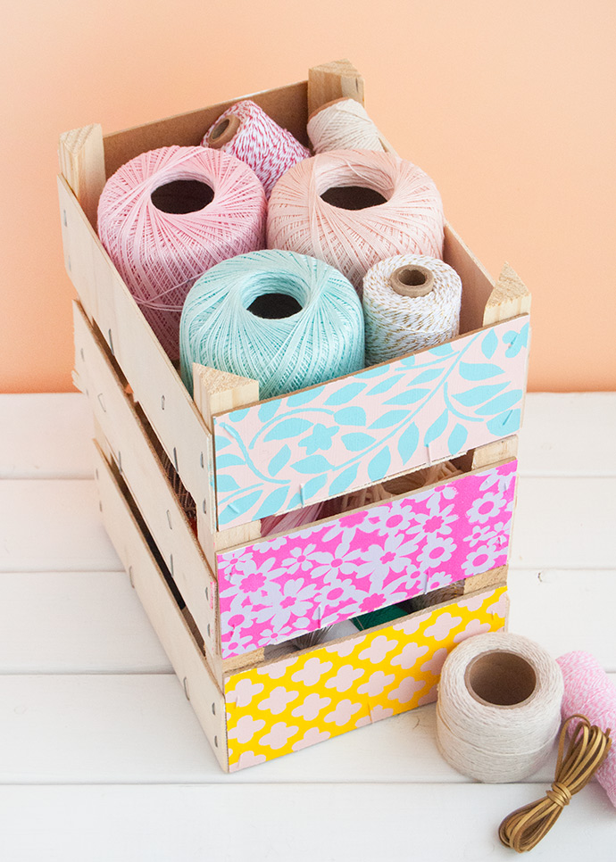 How to Repurpose Clementine Boxes into Storage | Handmade Charlotte