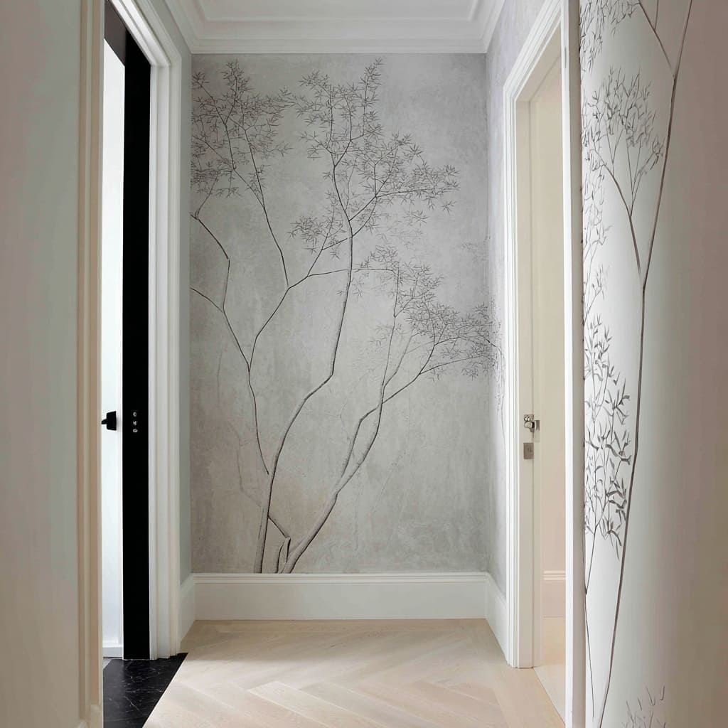 Impressive Botanical Minimalism: Hallway Feature Wall Ideas