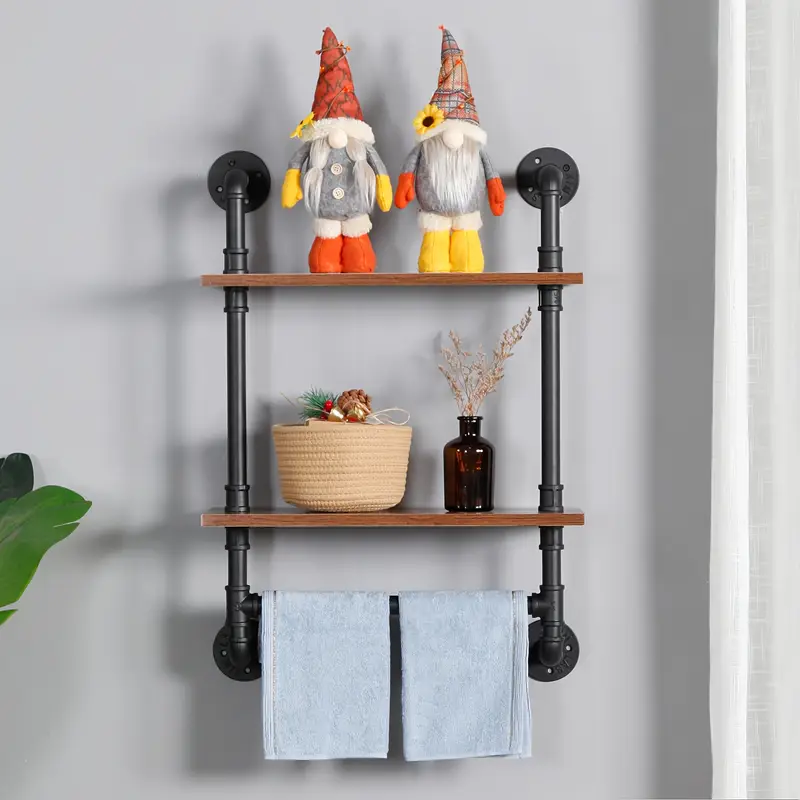 industrial metal floating shelves towel rack suitable - Temu New Zealand