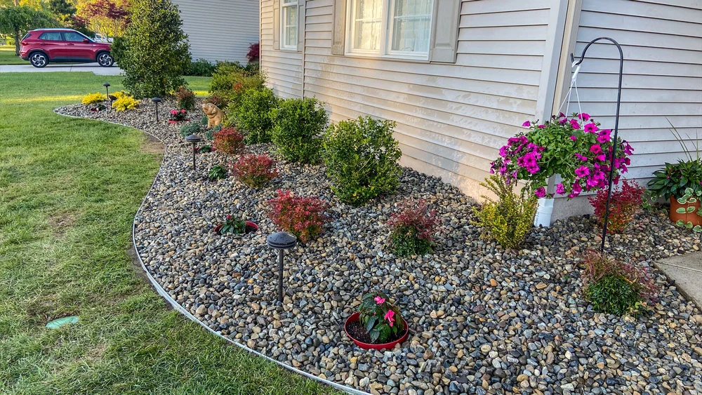 Landscaping Renovations - Portfolio - River Rock — DiBiase Landscaping - Landscaping, Hardscaping, and Lawn Care Services in South Jersey