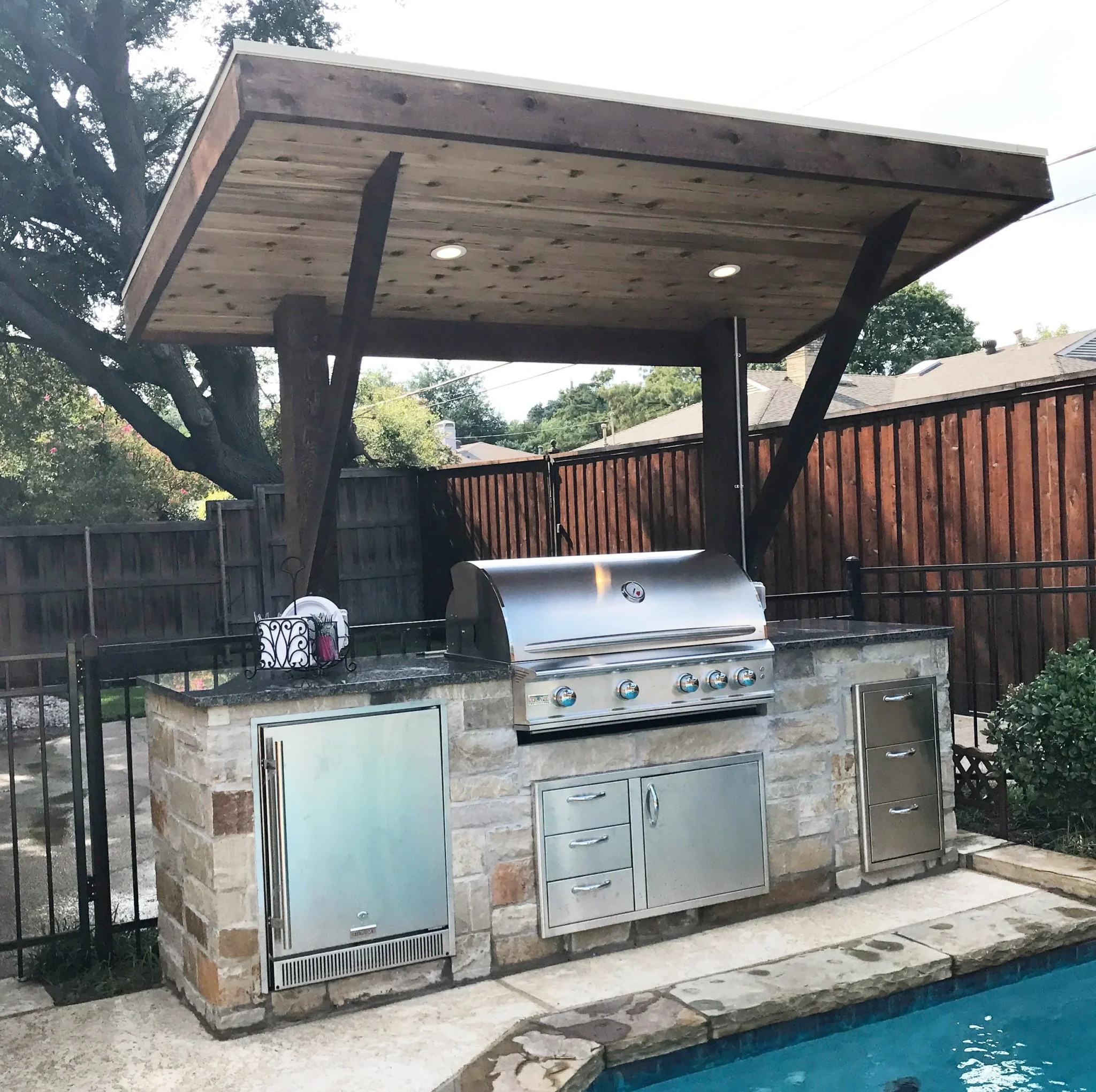 Lean-To Outdoor Kitchen — The Chatham Collective