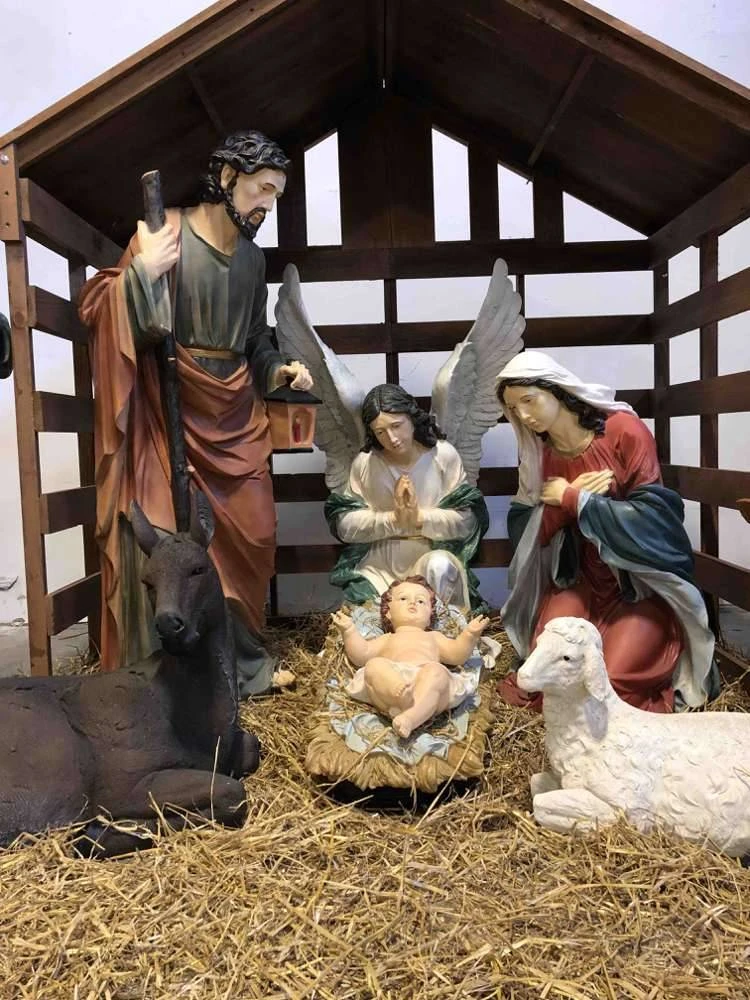 Life-Size 12-Piece Outdoor Nativity Set - 59'