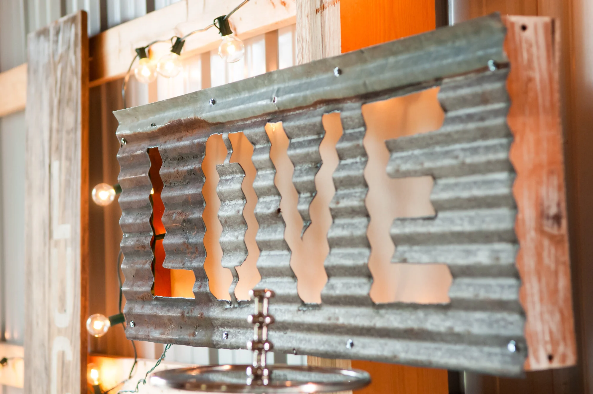 Light-Up LOVE Sign (#1184) - Rustic Elegance