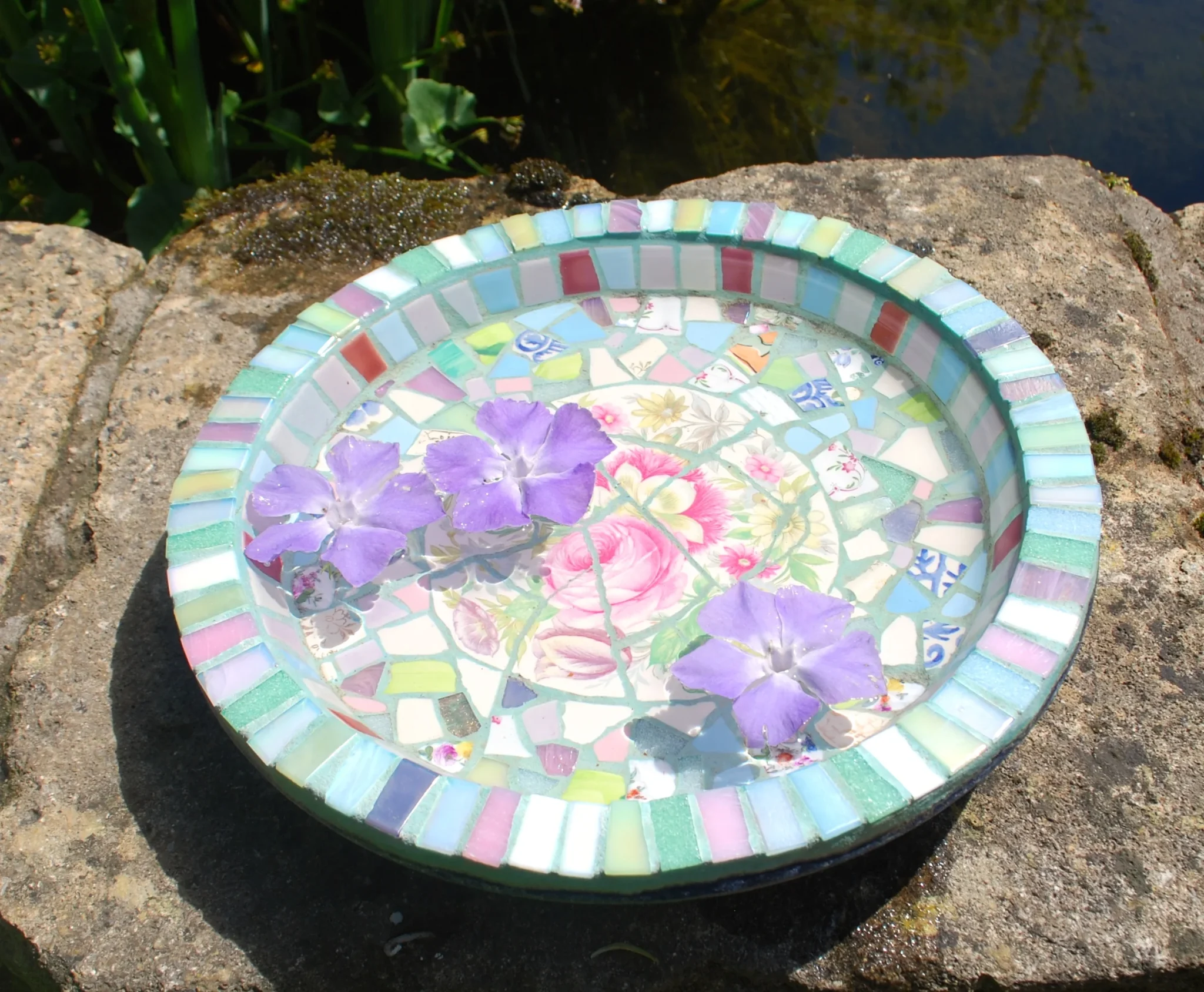 Mosaic Birdbath | EMMA LEITH
