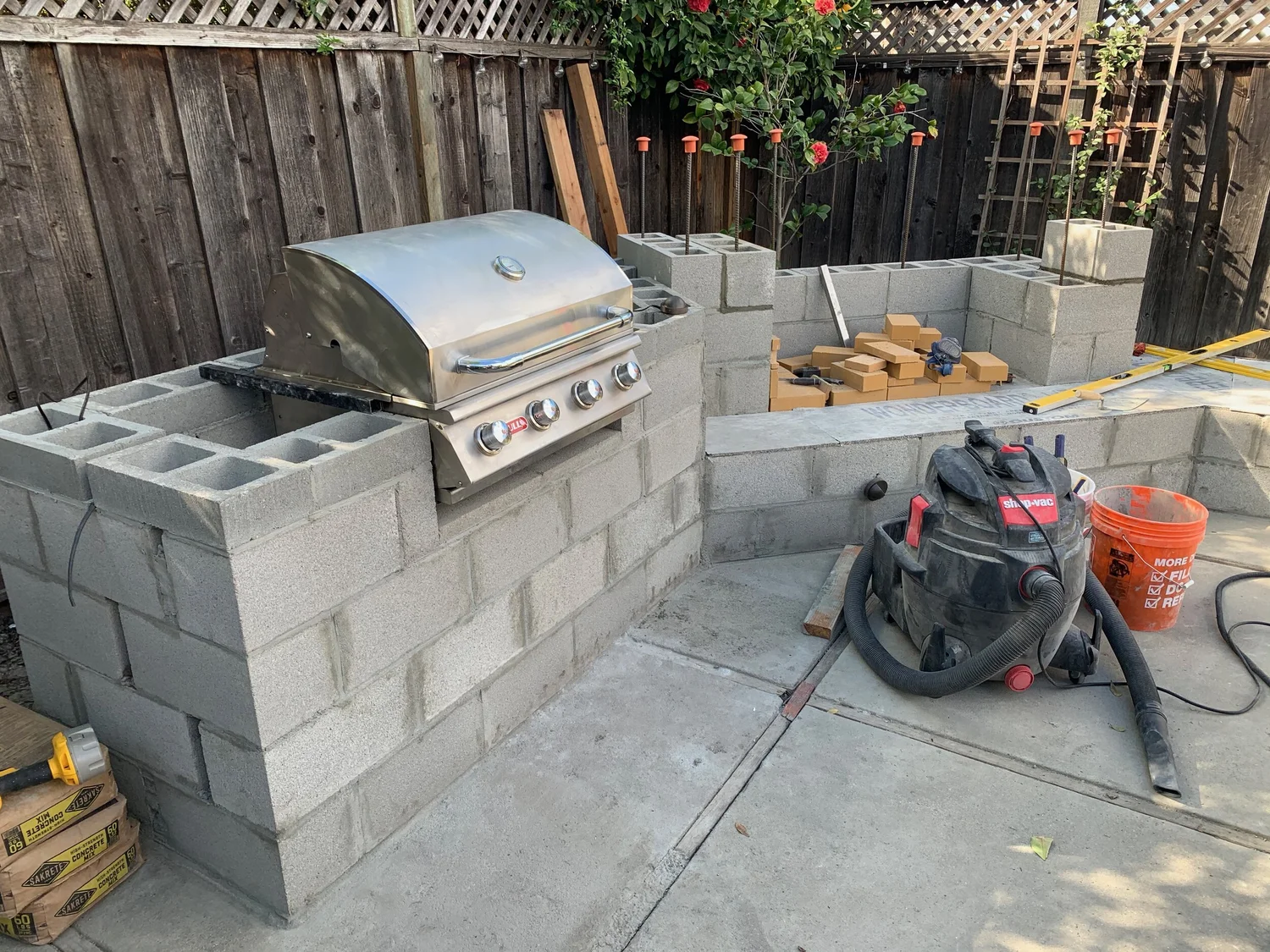 Outdoor Kitchen Island Concrete Block Bbq Brick Bbq Pit Cinder Block Bbq Island Landscape Ideas Outdoor