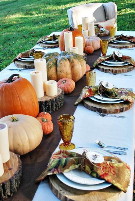 Outdoor Thanksgiving Decorating Ideas and Modern Fall Colors