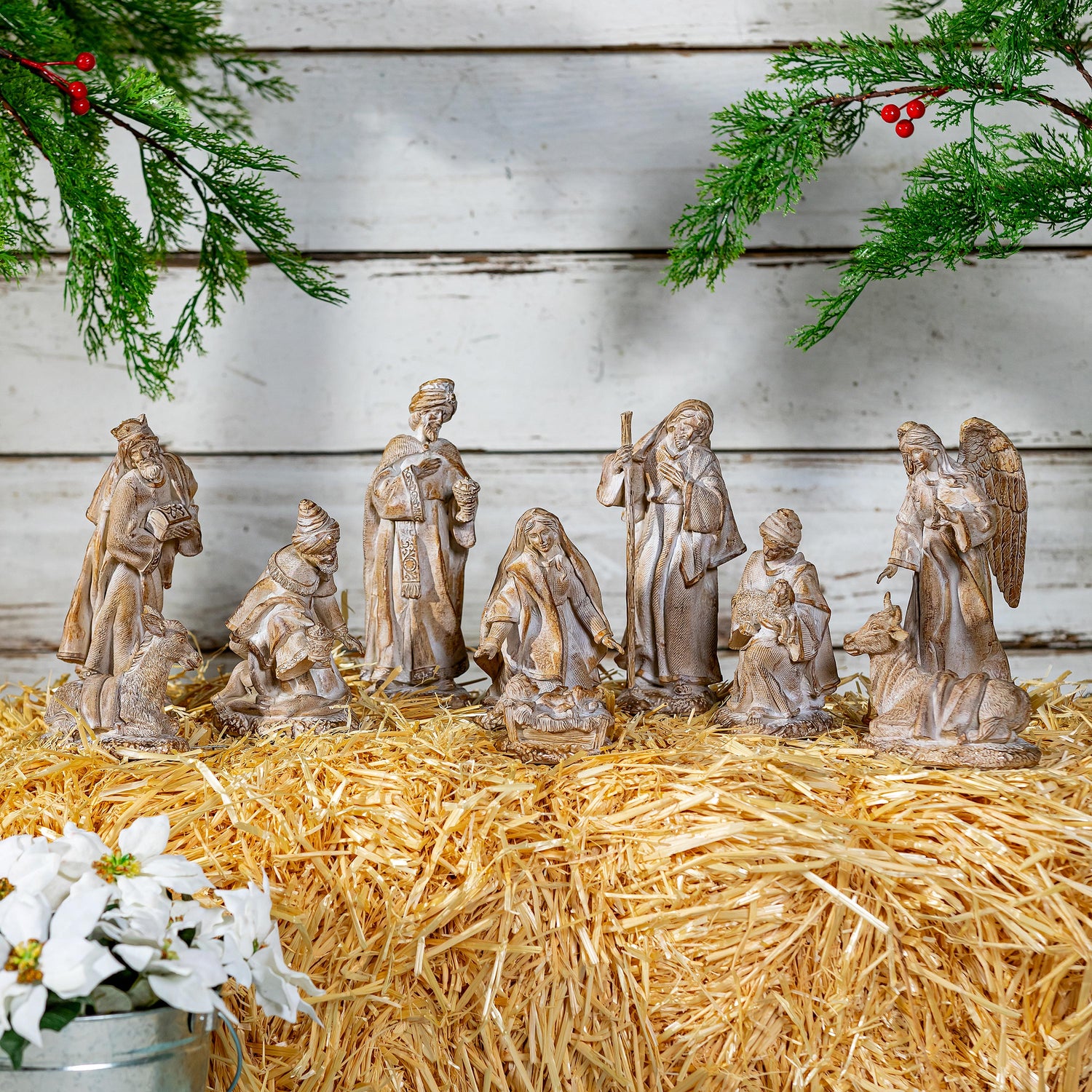 Outside Nativity Set 27' Indoor/Outdoor Nativity Set