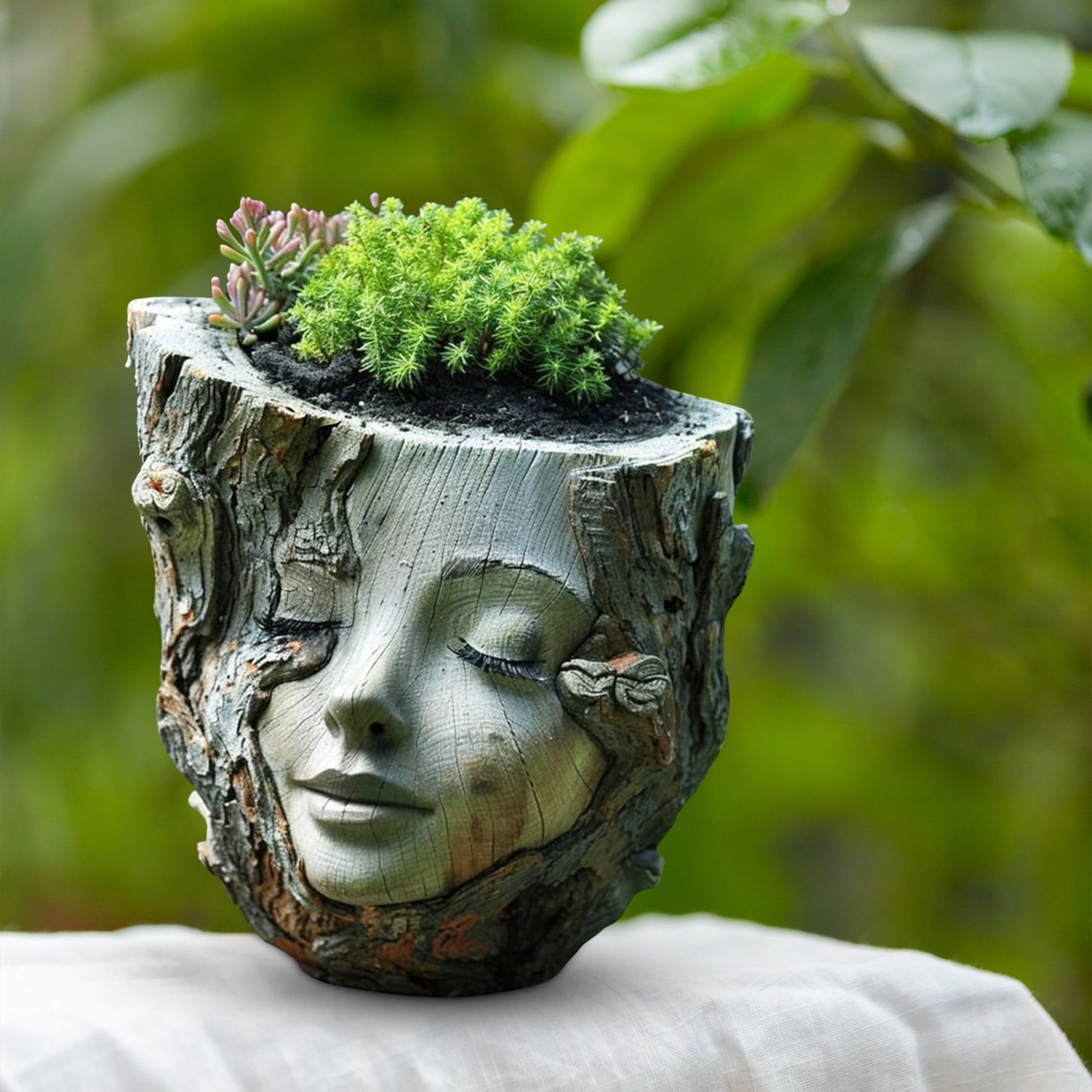 Planter With Drainage Holes Peeing Plant Pot Funny Face Planter Pot With Drainage Hole, Novelty Head