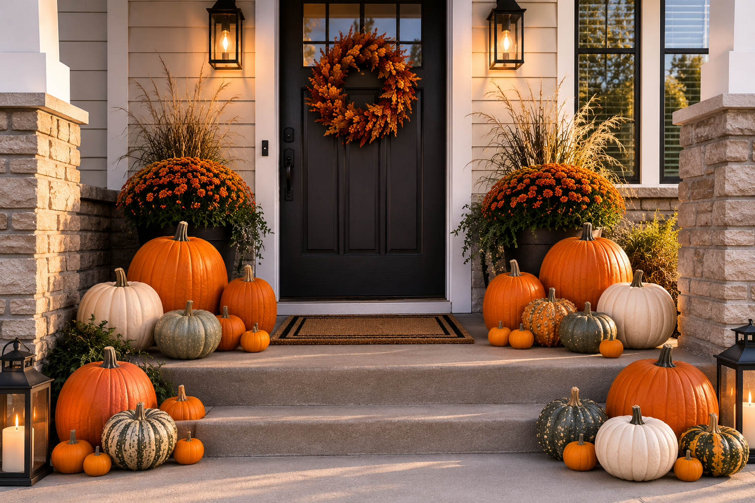 Pumpkin Porch | Fall Porch Decorating in the Treasure Valley, Idaho