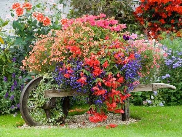 Repurposed Outdoor Container Gardens and Garden Art | Upcycled Planter Pots | HGTV