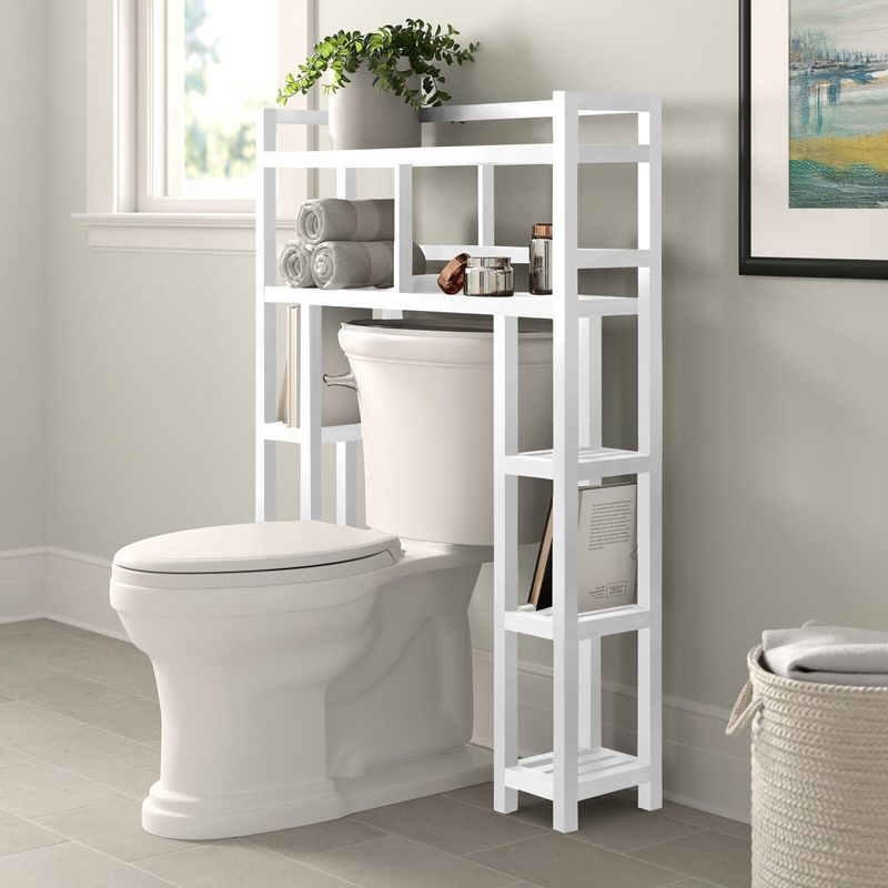 Short Over Toilet Storage Unit | Foter