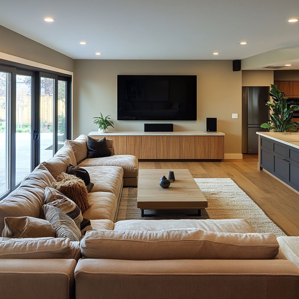 Simple Home Theater Living Room Ideas for American Homes