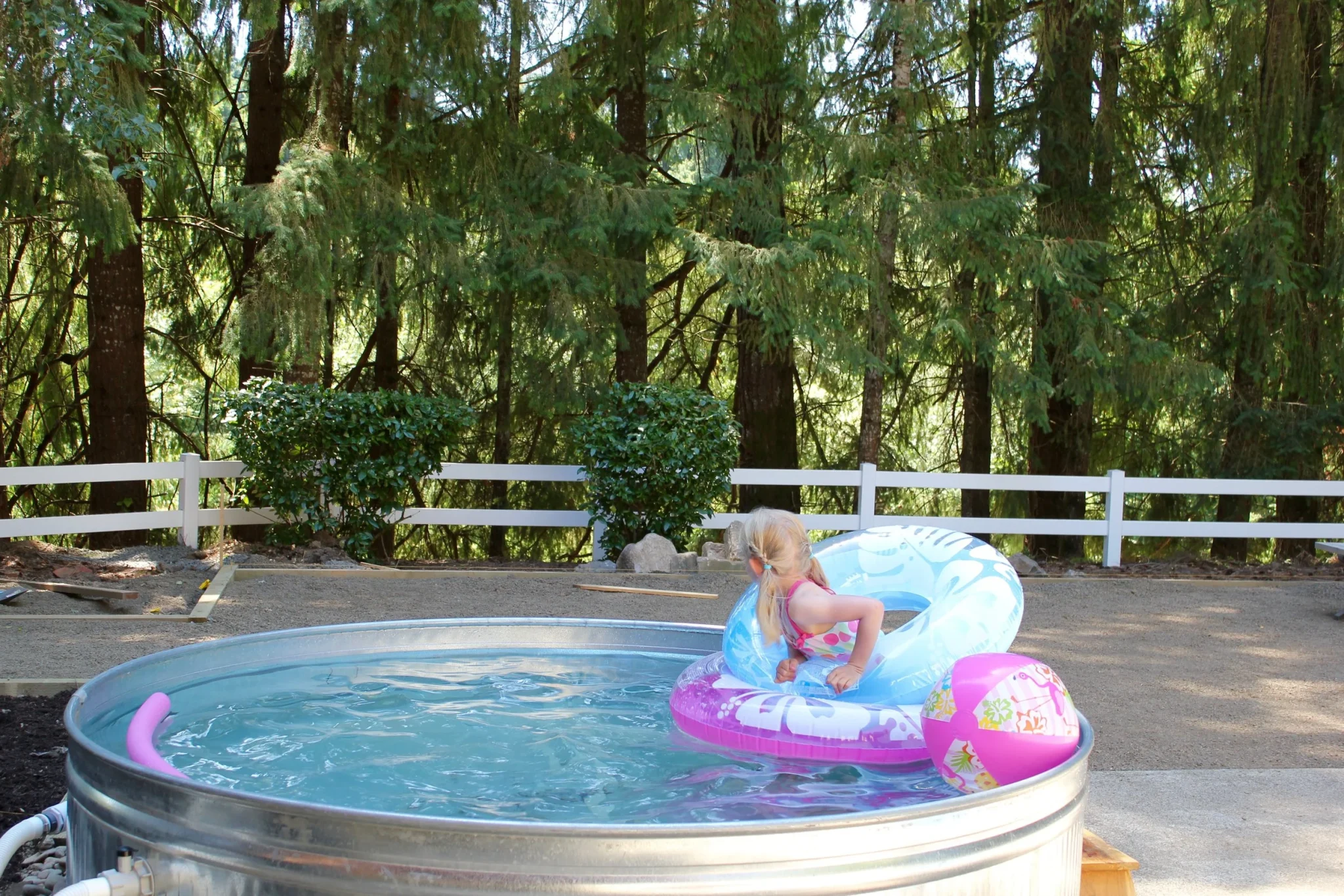 STOCK TANK POOL || our backyard pool — WESTERLOOK FARM