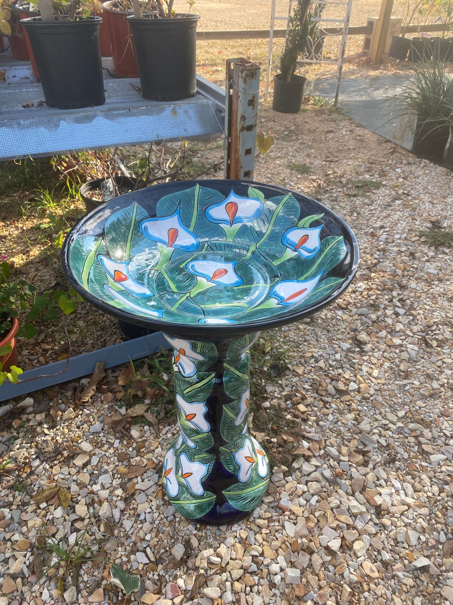 Talavera Birdbath – KelleyFarmandBloom